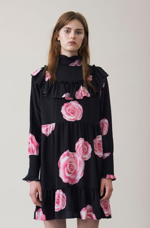 102082 - Ganni Fayette silk dress