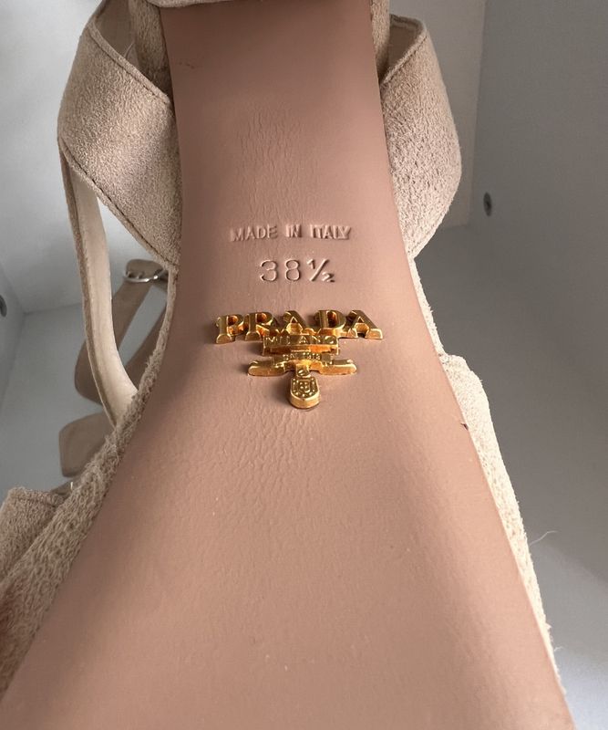 102439 - Prada Platform Suede Sandals