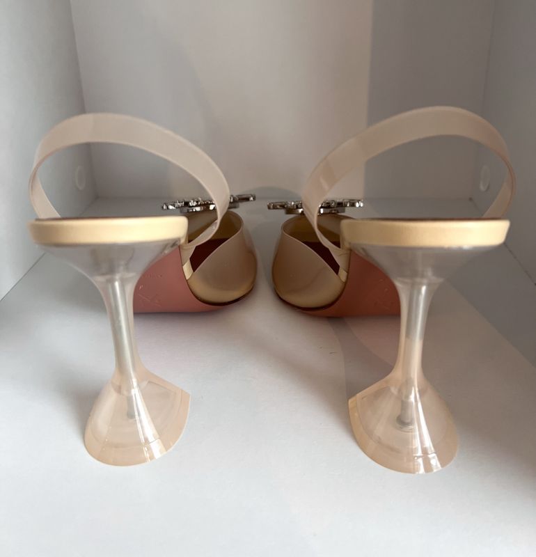 102205 - Amina Muaddi slingback pumps