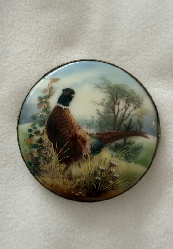 102131- Brosje m/Fasan